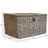 Cesto de Fibra Natural com Tampa - 40x30CM - Baulera image 7