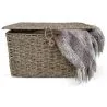 Cesto de Fibra Natural com Tampa - 40x30CM - Baulera image 7