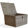 Cesto de Fibra Natural com Tampa - 40x30CM - Baulera image 7