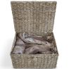 Cesto de Fibra Natural com Tampa - 40x30CM - Baulera image 7