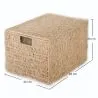 Cesto de Fibra Natural com Tampa - 40x30CM - Maracay image 7