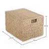 Cesto de Fibra Natural com Tampa - 40x30CM - Maracay image 7