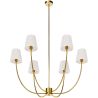 Lustre de Teto Dourado com 6 Abajures - Arena image 7