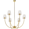 Lustre de Teto Dourado com 6 Abajures - Arena image 7