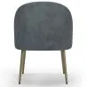 Cadeira de Design - Estofada em Veludo - Perna dourada - Wasda image 7