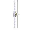 Luminária de Parede Flor em Metal Branco e Dourado - 30CM image 7