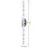 Luminária de Parede Flor em Metal Branco e Dourado - 40CM image 7