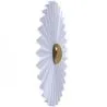 Luminária de Parede Flor em Metal Branco e Dourado - 40CM image 7
