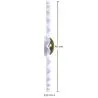Luminária de Parede Flor em Metal Branco e Dourado - 45CM image 7