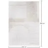 Tapete Grande com Design Contemporâneo e Moderno - Bege (290x200 cm) - Awa image 7