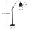 Candeeiro de pé – candeeiro de estilo minimalista – metal – Beeb image 7