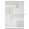 Tapete Grande com Design Contemporâneo e Moderno - Bege (290x200 cm) - Qara image 7