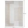 Tapete Grande com Design Contemporâneo e Moderno - Bege (290x200 cm) - Loru image 7