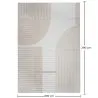 Tapete Grande com Design Contemporâneo e Moderno - Bege (290x200 cm) - Lubida image 7