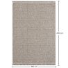 Grande tapete de design contemporâneo e moderno - Bege (160x230cm) - Deras image 7