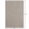 Grande tapete de design contemporâneo e moderno - Bege (160x230cm) - Deras image 7
