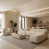 Grande tapete de design contemporâneo e moderno - Bege (160x230cm) - Deras image 7