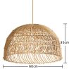 Lâmpada Pendente em Rattan - Boho Bali - Capril image 7