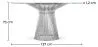 Mesa de jantar redonda - Vidro e metal - Barrel image 7