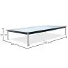 Mesa de centro quadrada - Vidro - 120 cm - Kart image 7