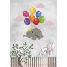 Grande Tapete Infantil com Design de Elefante Voador - Multicolorido (290x200 cm) - Yumal image 7