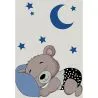 Grande Tapete Infantil com Desenho de Urso Dormindo - Azul e Cinza (290x200 cm) - Hercai image 7