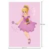 Grande Tapete Infantil com Design de Fadas - Rosa (290x200 cm) - Oya image 7