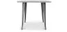 Mesa de jantar quadrada de design industrial - Stylix image 7