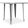 Mesa de jantar quadrada de design industrial - Stylix image 7