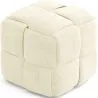 Puff Quadrado Estofado em Veludo Cotelê - Design Moderno - Cube image 7