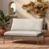 Sofá de Exterior 135cm - Alumínio e Rattan Sintético - Brawma image 7