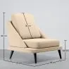 Poltrona Estofada em Veludo - Estilo Escandinavo - Velvet Lounge image 7