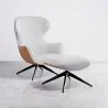 Cadeira de Design Estofada Estilo Contemporâneo com Reposapiés - Derta image 7