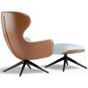 Cadeira de Design Estofada Estilo Contemporâneo com Reposapiés - Derta image 7