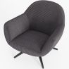 Cadeira Estofada Design Curvo Estilo Contemporâneo - Mirrel image 7
