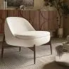 Cadeira Estofada com Design Curvo Escandinavo - Larseen image 7