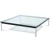 Mesa de centro quadrada - Vidro - 80 cm - Kart image 7