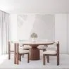 Conjunto de Mesa de Jantar Redonda com 6 Cadeiras de Madeira - Design image 7