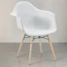 Cadeira de Jantar Design Escandinavo - Pés de Madeira - Nordika image 7