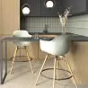 Banco de Bar - Design Escandinavo - Pés de Madeira - Nordika image 7