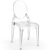 Conjunto de 2 cadeiras de jantar transparentes - Estilo Victoria  image 7
