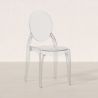 Conjunto de 2 cadeiras de jantar transparentes - Estilo Victoria  image 7