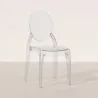 Conjunto de 2 cadeiras de jantar transparentes - Estilo Victoria  image 7