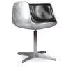 Cadeira Lounge - Cadeira de design - Couro e metal - Conhaque image 7
