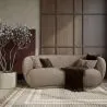 Sofá Curvo de Design Estilo Contemporâneo Estofado em Chenille - Curvy image 7