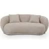 Sofá Curvo de Design Estilo Contemporâneo Estofado em Chenille - Curvy image 7