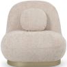 Poltrona Curva de Design Estilo Contemporâneo Estofada em Chenille - Larry image 7