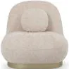 Poltrona Curva de Design Estilo Contemporâneo Estofada em Chenille - Larry image 7