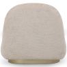 Poltrona Curva de Design Estilo Contemporâneo Estofada em Chenille - Larry image 7