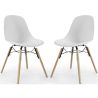 Cadeira de Jantar - Design Escandinavo - Pernas de Madeira - Pack de 2 - Skögur image 7